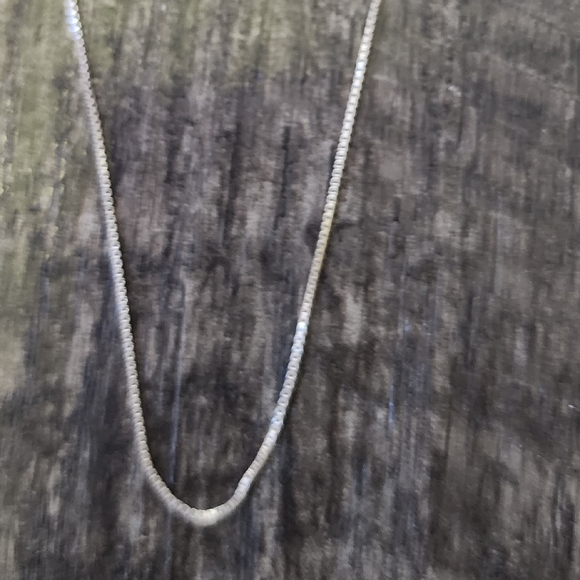 925 italy stamped sterling silver box Necklace approximately 24" - Picture 3 of 7